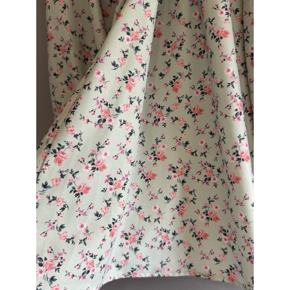 Altar'd‎ State Floral Dress Puff Sleeve Cottage Western Ruffled Cuff Short Large - Picture 8 of 16